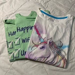 Girls shirt bundle (unicorns)